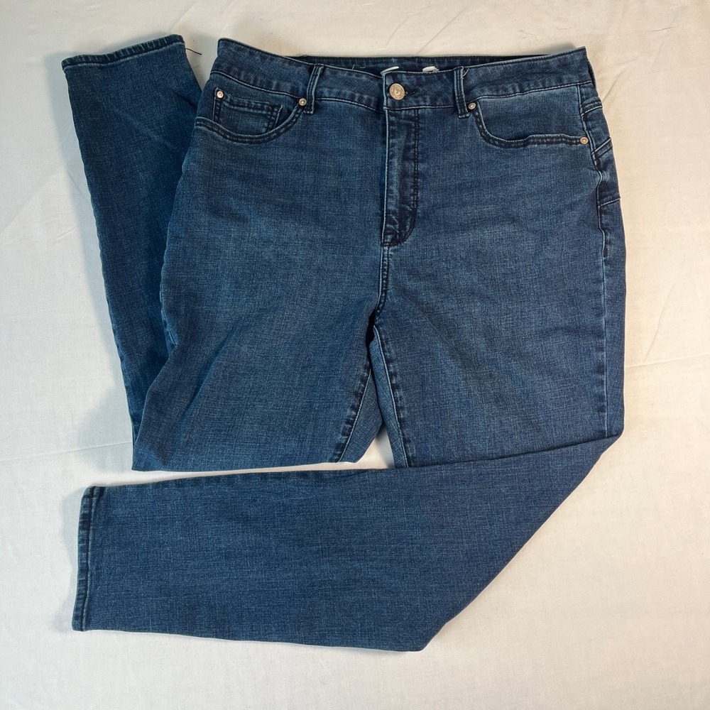 Seven7 Booty Shaper Legging Womens 14 Blue Excellent High Rise Skinny Jeans